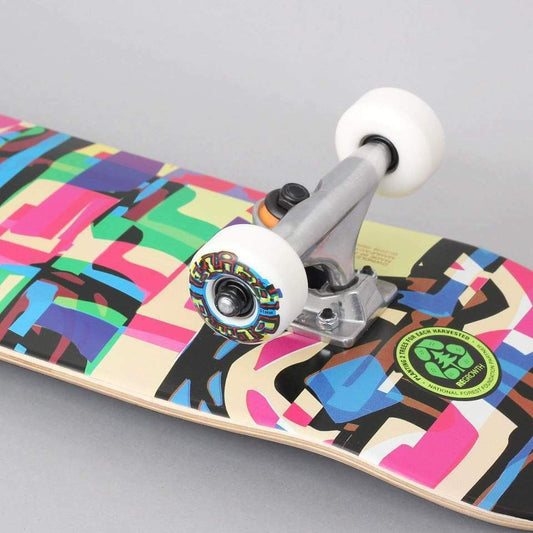 Blind Skateboard Complete Logo Glitch Youth FP 7.25" White Pre-Assembled