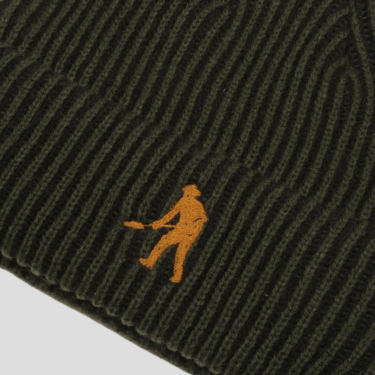 Passport Beanie WORKERS 2 TONE STRIPE GREEN Pass port Skateboard Headwear