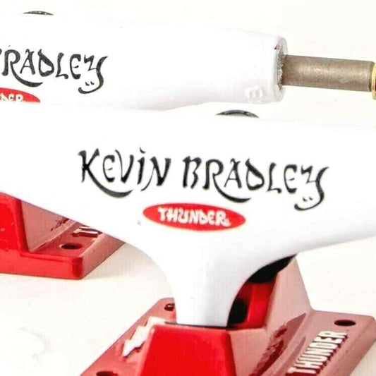 Thunder Skateboard Trucks 148 KB's Room Bradley White/Red Team 8.25" Axles