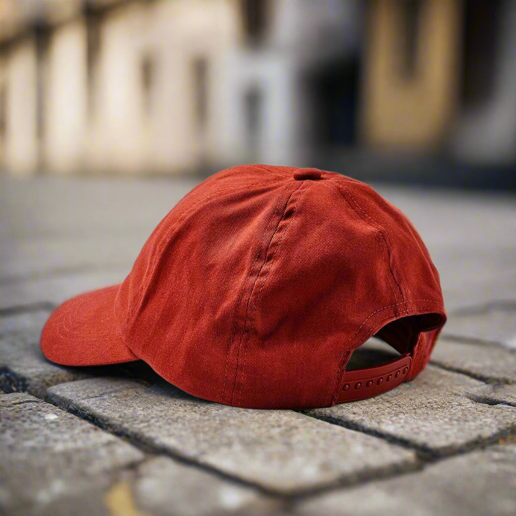 Kingpin Skate Supply Cap Retro Ruby Red Jockey Snapback Skateboard Dad Hat