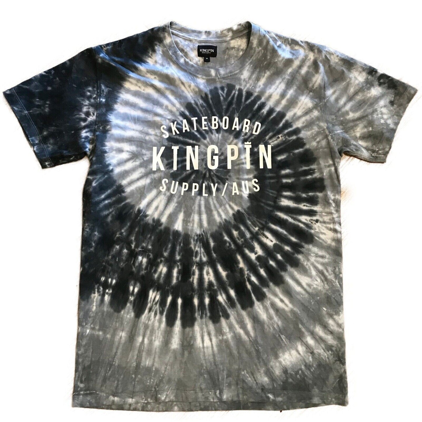 Kingpin Skate Supply Tee Retro Tie Dye Skateboard T Shirt