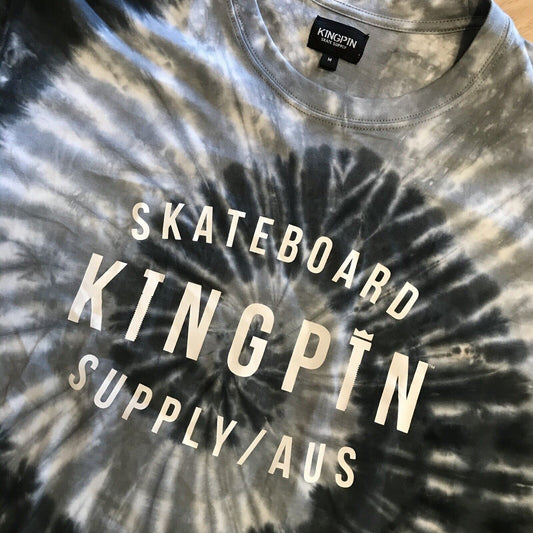 Kingpin Skate Supply Tee Retro Tie Dye Skateboard T-Shirt