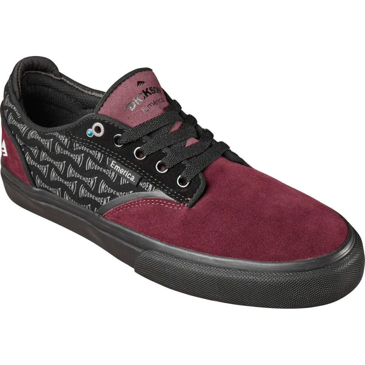 Emerica Shoes Dickson x Independent Red Black US SIZE Skateboard Sneakers