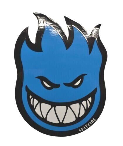 Spitfire Wheels Sticker Fireball Blue LRG 11" x 8" Skate decal