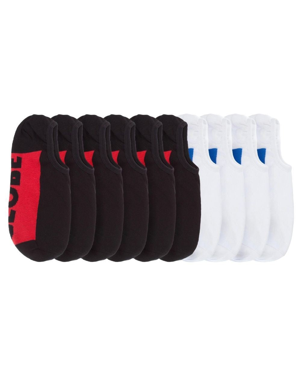 Globe Socks 5 Pack Invisible No Show Black White Size 7-11 Skateboard Sox