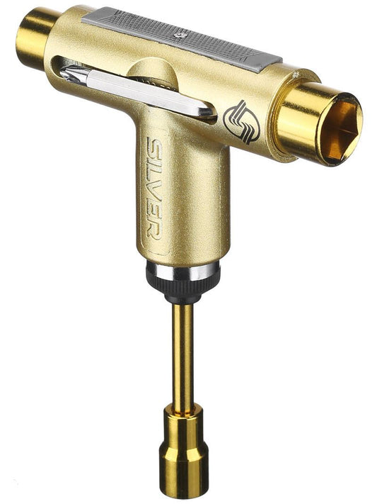 Silver Trucks Skate Tool Gold Premium Ratchet Complete Skateboard T-Tool