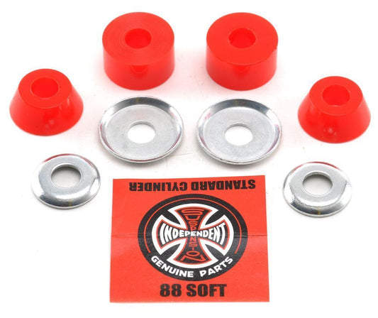 Independent Bushings 88A Soft Red Indy Bushings Skateboard Truck Rubbers