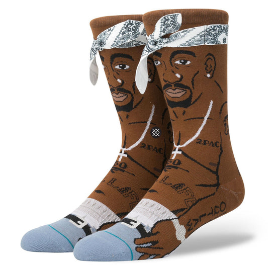 Stance Socks Tupac Shakur Resurrected SIZE L 2pac Skateboard Sox