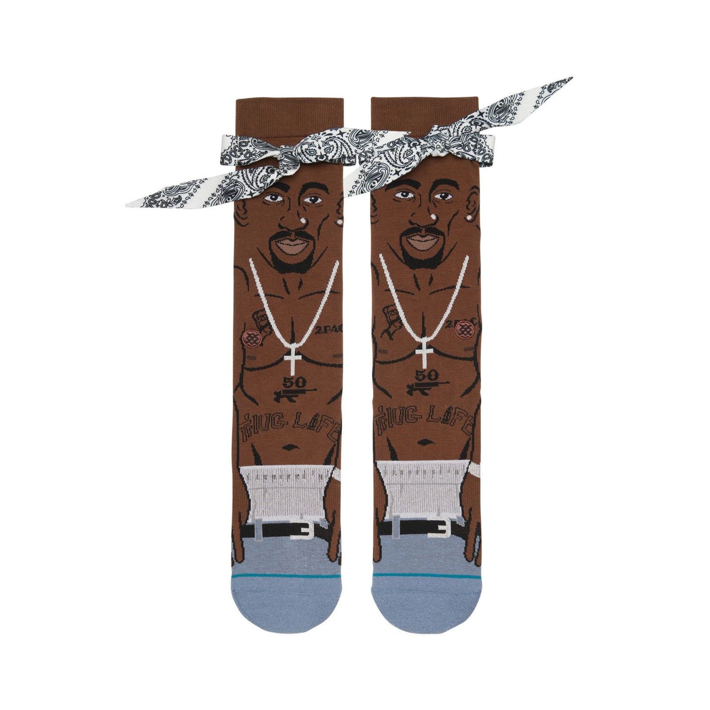 Stance Socks Tupac Shakur Resurrected SIZE L 2pac Skateboard Sox