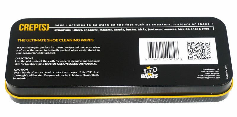 Crep Protect The Ultimate Shoe Cleaning Wipes Tin Box Of 12 Wipes