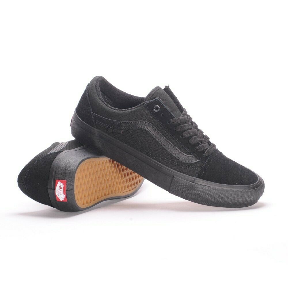 Vans Shoes Old Skool Pro Blackout Usa Size Skateboard Sneakers