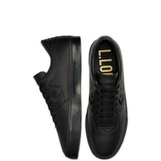 Cons Shoes Leather Louie Lopez Pro Low Black Converse Skateboard Sneakers