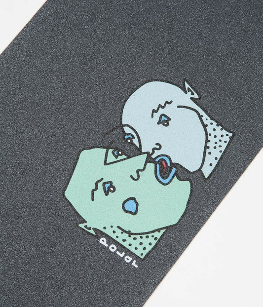 Polar Skate Co Grip Kissing Heads 9" x 33" Full Skateboard Deck Griptape