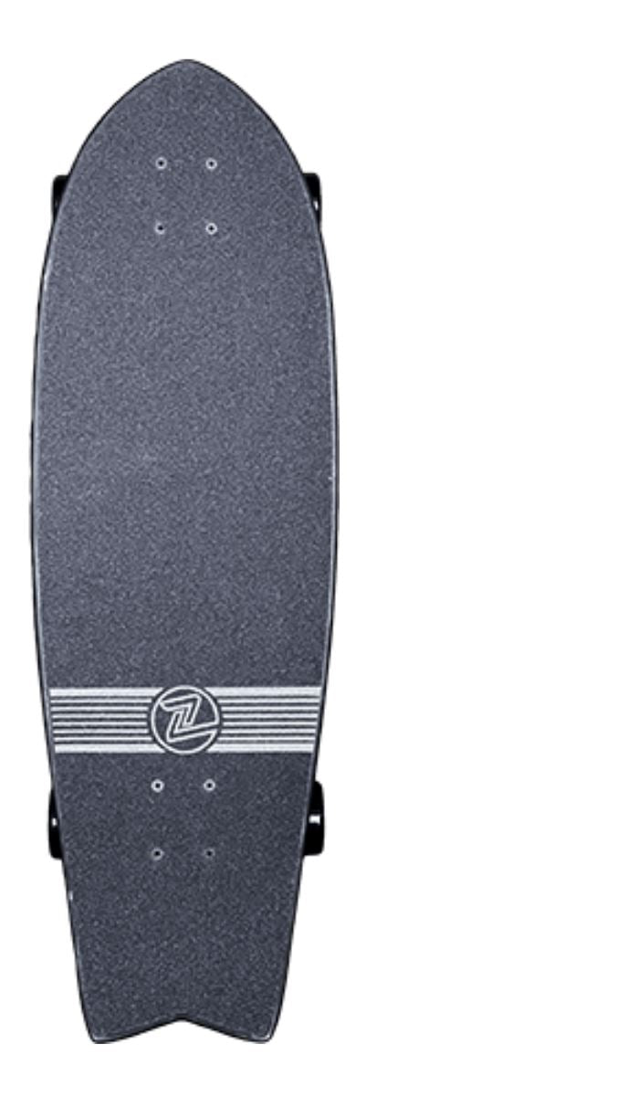 Z-Flex Skateboard Complete Shadow Lurker Surfskate Fish 31" Cruiser