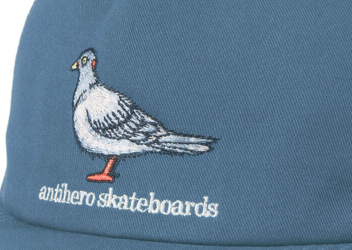 Anti Hero Skateboard Cap LIL PIGEON Slat Blue Adj Snapback Hat