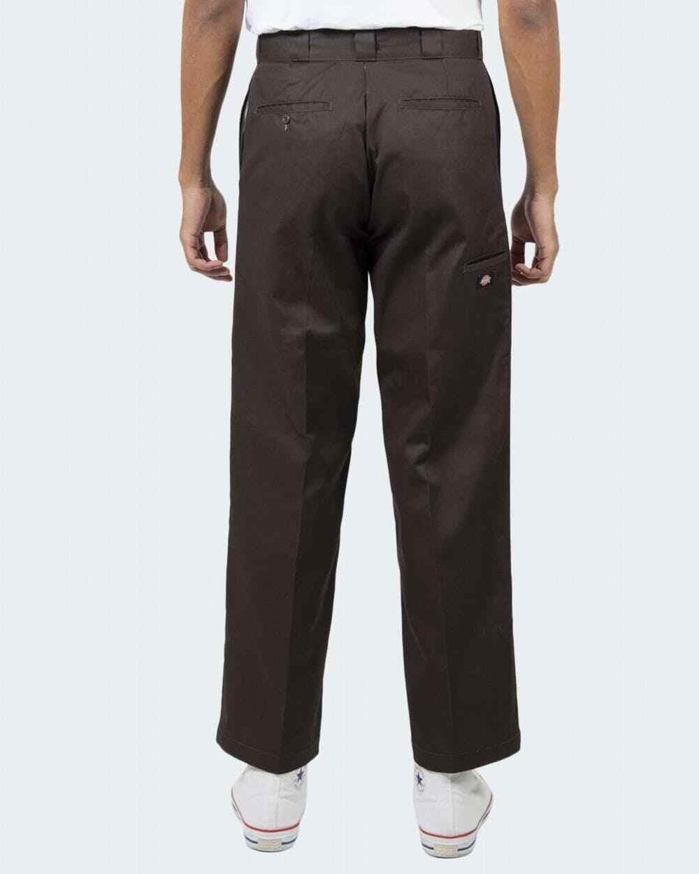 Dickies Pants Double Knee Loose Fit Dark Brown 85-283 Skateboard Work Pant