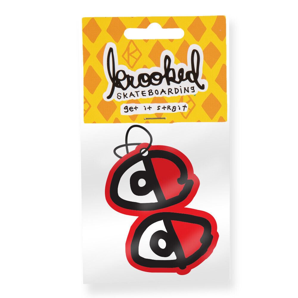 Krooked Air Freshener Eyes Red Car Fragrance Skate Deodoriser