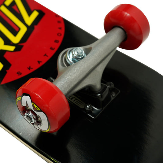 Santa Cruz Complete Skateboard Super Micro Classic Dot 7.25" Black Pre-Assembled