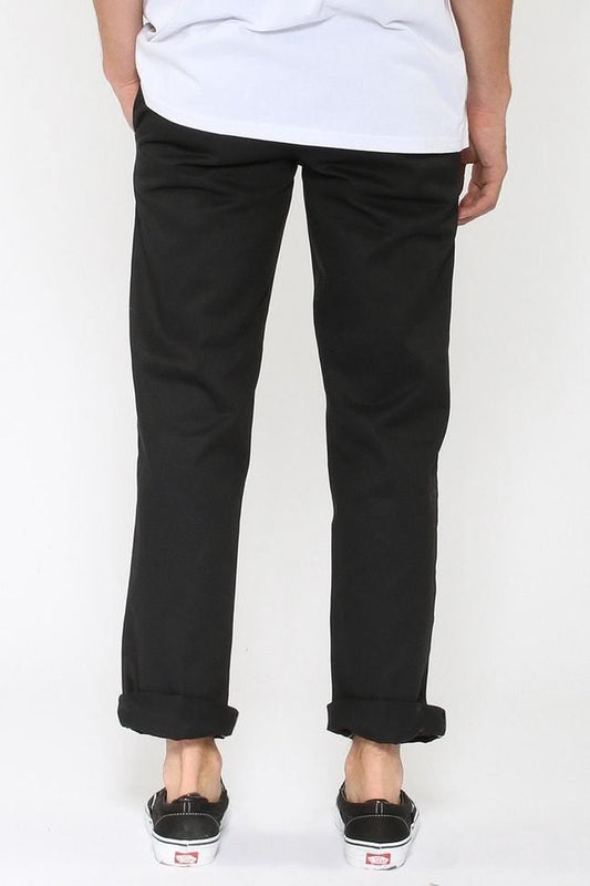 Dickies Slim Straight Fit Work Pants 873 BLACK Skateboard Bmx Jeans