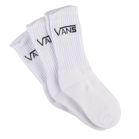 Vans Socks 3 Pack Crew White SIZE 9-13 OTW Classics New Skateboard Bmx Sox