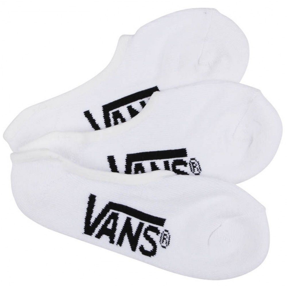 Vans Socks 3 Pack No Show White SIZE 6-9 Invisible Skateboard Sox