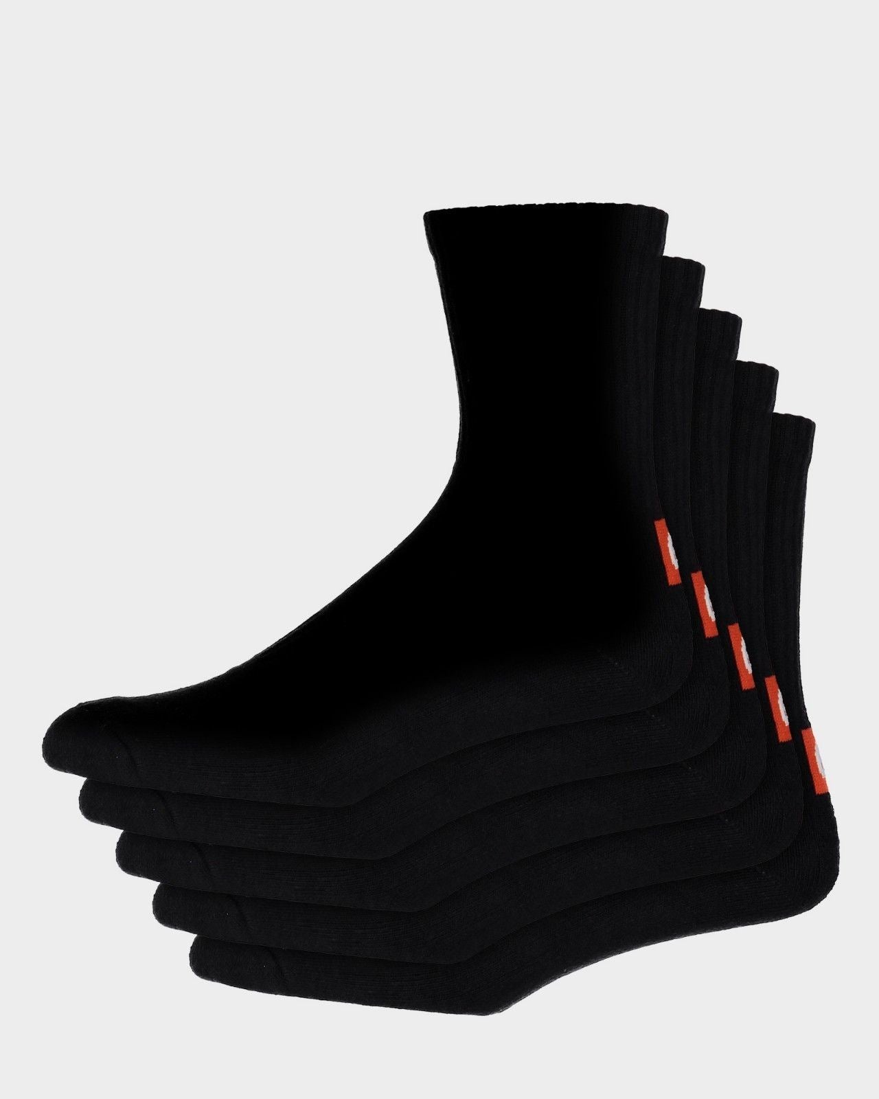 Globe Socks 5 Pack Minibar Crew Black Size 7-11 Skateboard Sox