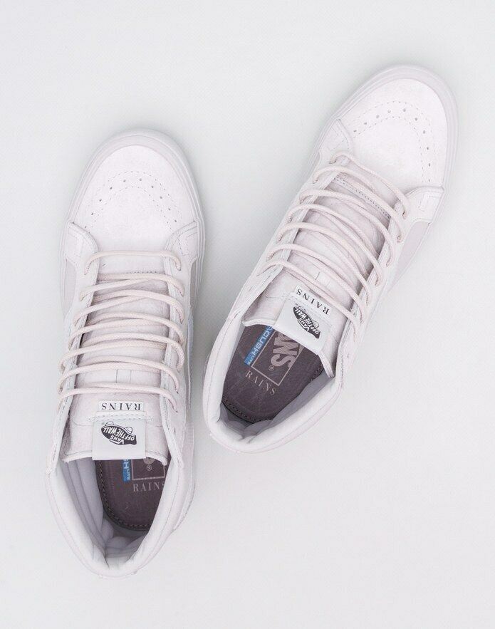 Vans Shoes SK8-HI Reissue Lite (RAINS) Cloud/White Grey US SIZE Skate Sneakers