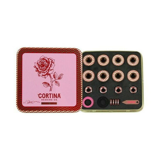 Cortina Skateboard Bearings Na-Kel Smith Signature Pro Rated Rose Gold Red Pink