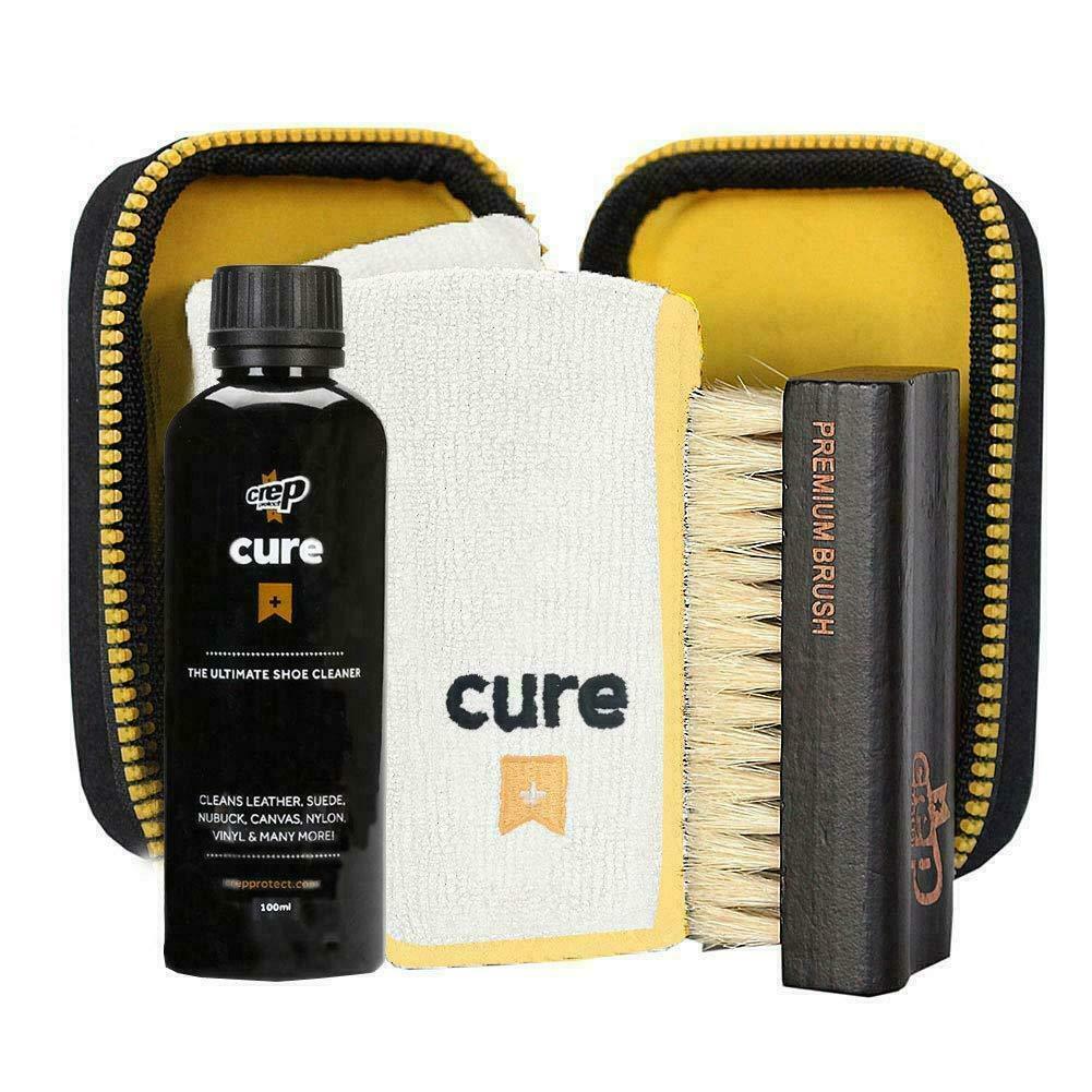 Crep Protect The Cure Kit Shoe Cleaning Spray Hog Hair Brush Microfibre Cloth