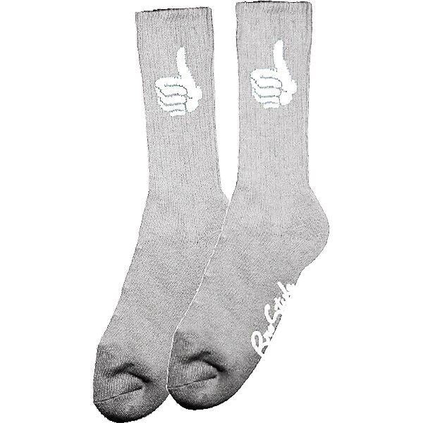 Bro Style Socks Trademark Grey Crew Osfm New Skateboard Sox