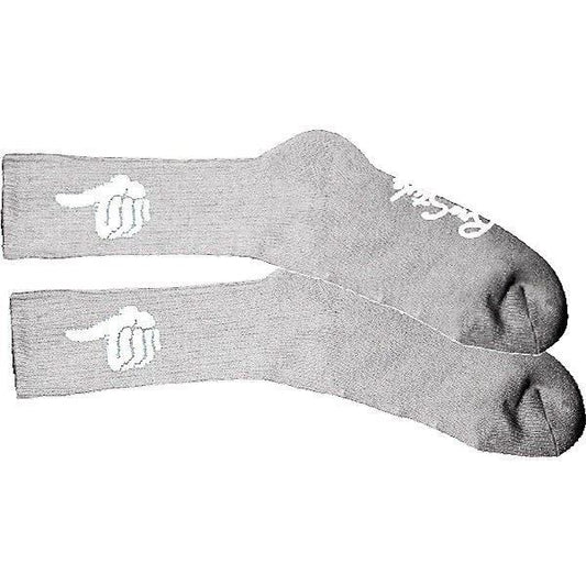 Bro Style Socks Trademark Grey Crew OSFM New Skateboard Sox