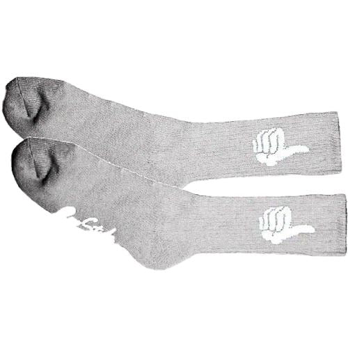 Bro Style Socks Trademark Grey Crew OSFM New Skateboard Sox