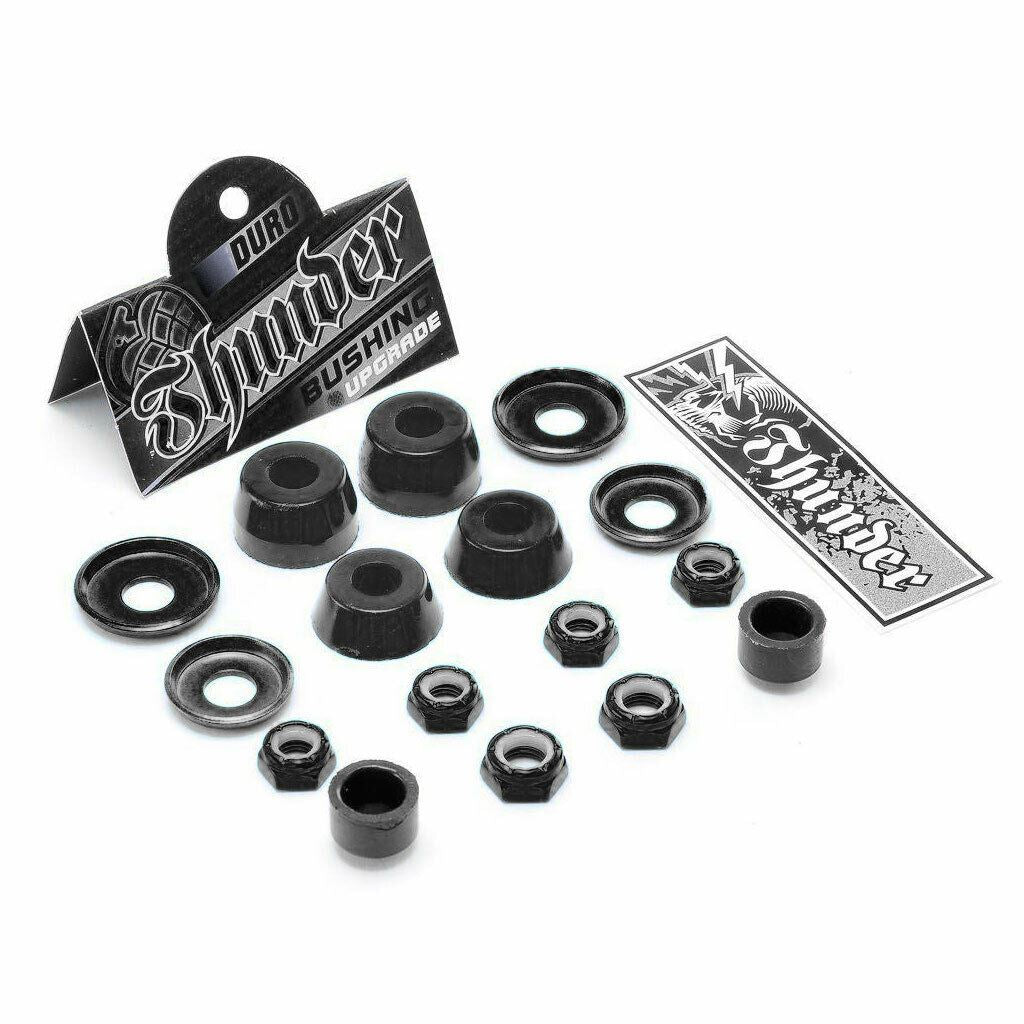 Thunder Bushings Rebuild Kit Hard 100A Black Cushions Skateboard Trucks Rubbers