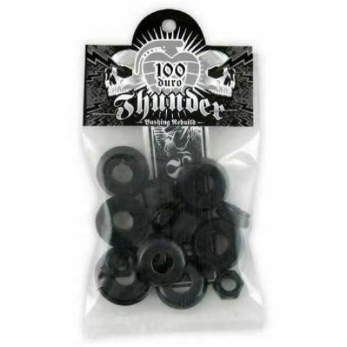 Thunder Bushings Rebuild Kit Hard 100A BLACK Cushions Skateboard Trucks Rubbers