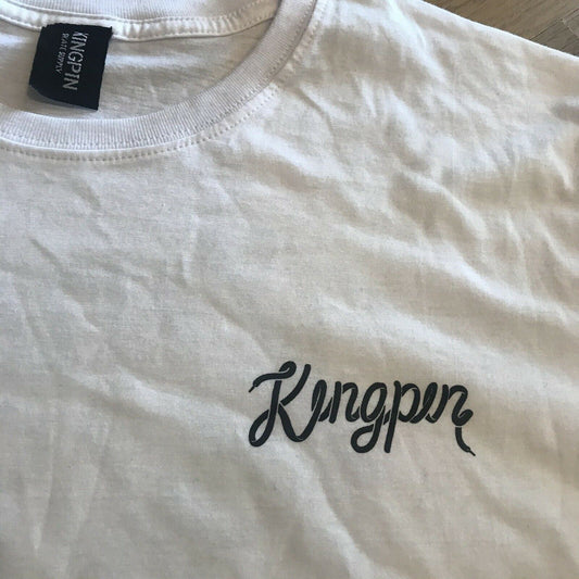 Kingpin Skate Supply Tee Lace White New Skateboard T-Shirt