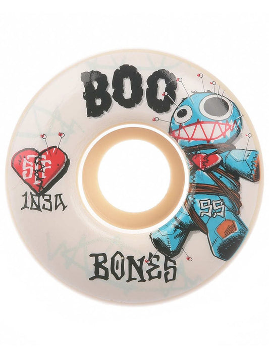 Bones Skateboard Wheels Boo Voodoo 55mm v4 Wide 103a STF