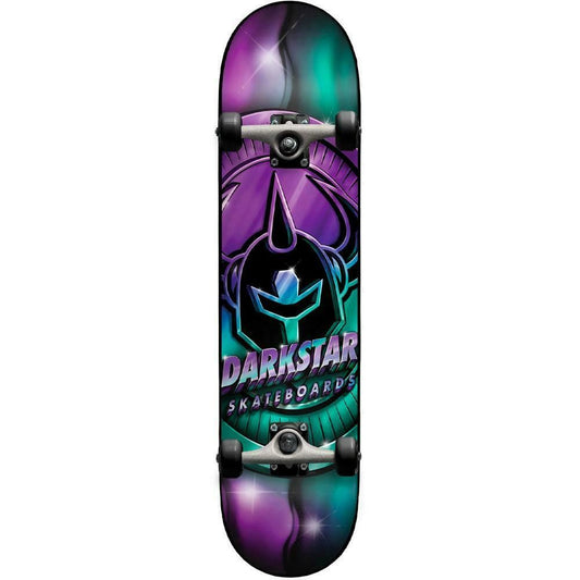 Darkstar Skateboard Complete Anodize FP Aqua Purple 8" Pre-Assembled