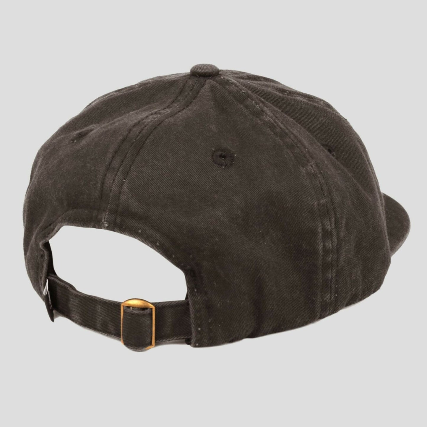 Passport Cap ARCHED EMBROIDERY Black 6 Panel StrapBack Pass port Skateboard Hat