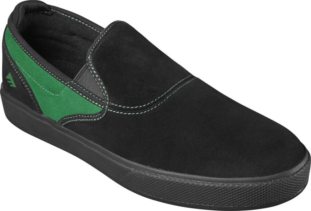 Emerica Shoes Wino G6 Slip Cup Black Green (BRADEN HOBAN) Skateboard Sneakers