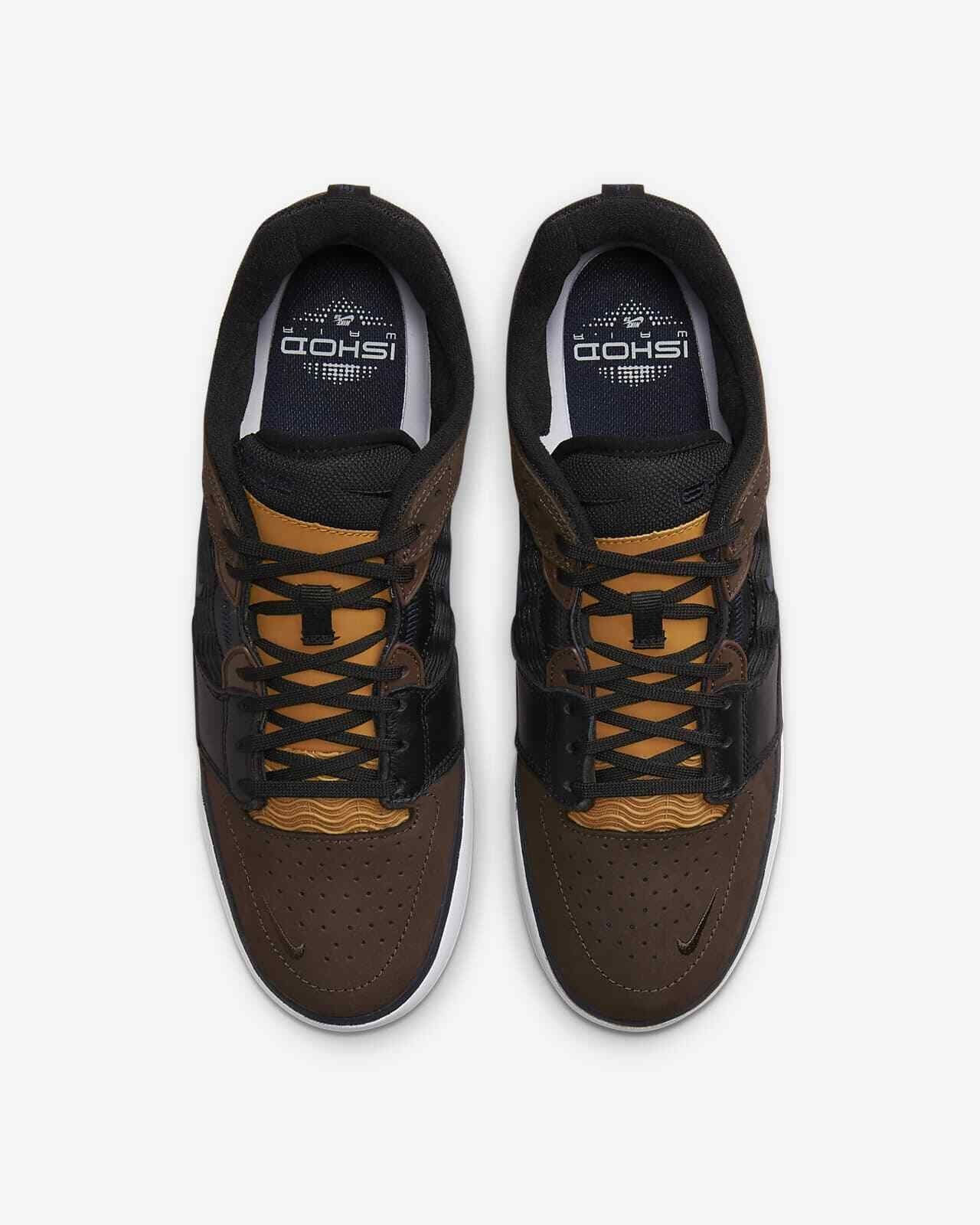 Nike SB Shoes Ishod Premium Baroque Brown Black Obsidian US SIZE Skate Sneakers