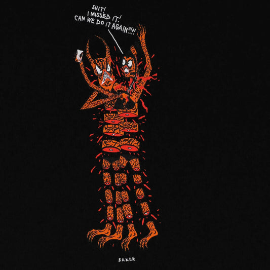 Baker Tee Throwback From The Dead Black Skateboard T-Shirt