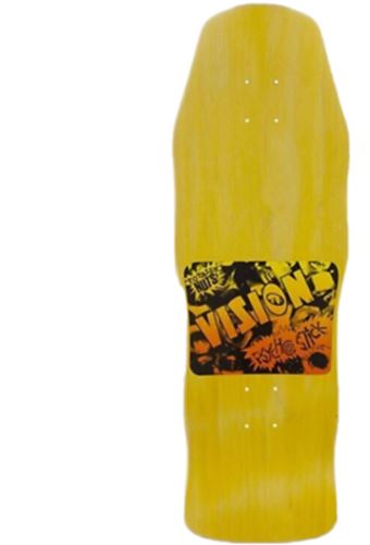 Vision Skateboards Deck Psycho Stick Blue/Yellow Stain 10" Reissue