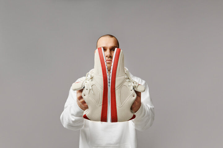 eS Shoes Accel Slim Wade Desarmo White White Red USA SIZE Skateboard Sneakers