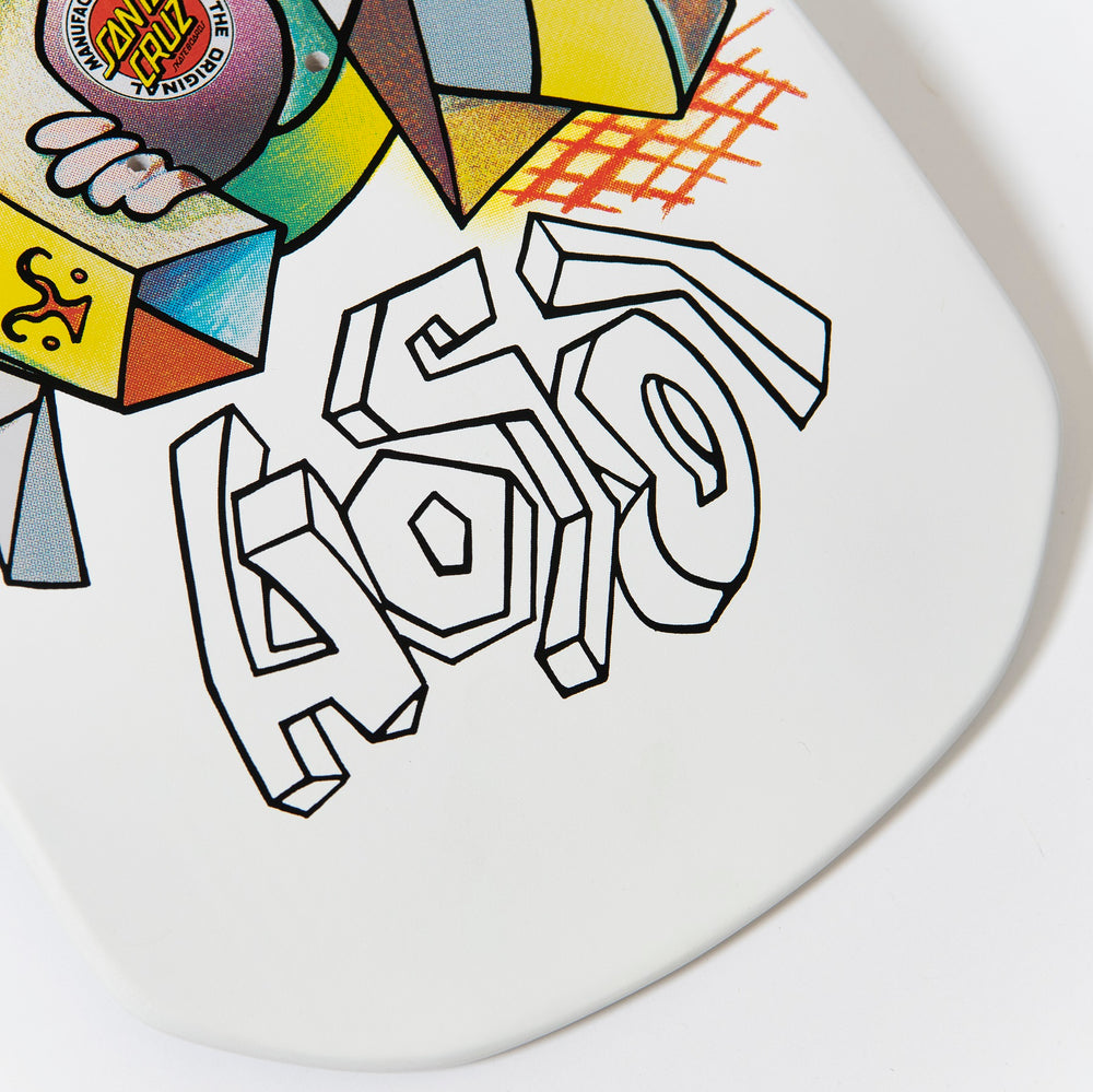 Santa Cruz Skateboard Deck Hosoi Picasso Reissue 10.2" White Matte Finish
