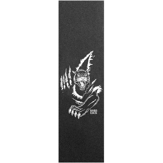 Hard Luck Grip Jaguar Clear Black Single Sheet Skateboard Griptape