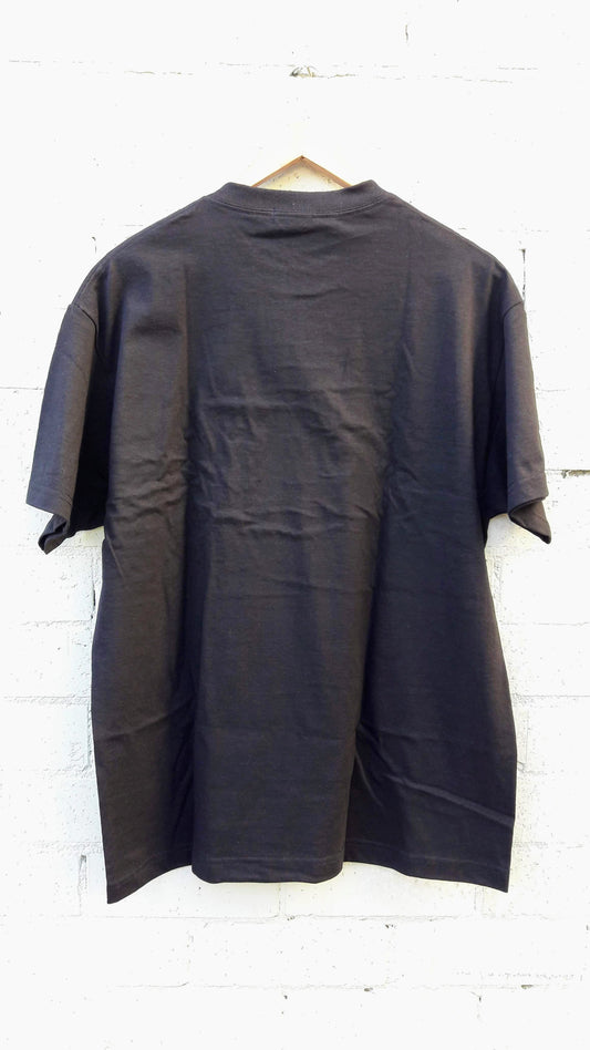 Poolroom Tee Team Logo Puff Print Black Skateboard T-Shirt