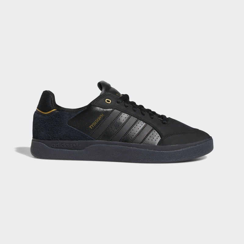 Adidas Shoes Tyshawn Low Black Black Gold Metallic US SIZE Skateboard Sneakers