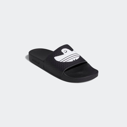 Adidas Slides Shmoofoil Black White FTW White Gonz Slip On Sandals Unisex