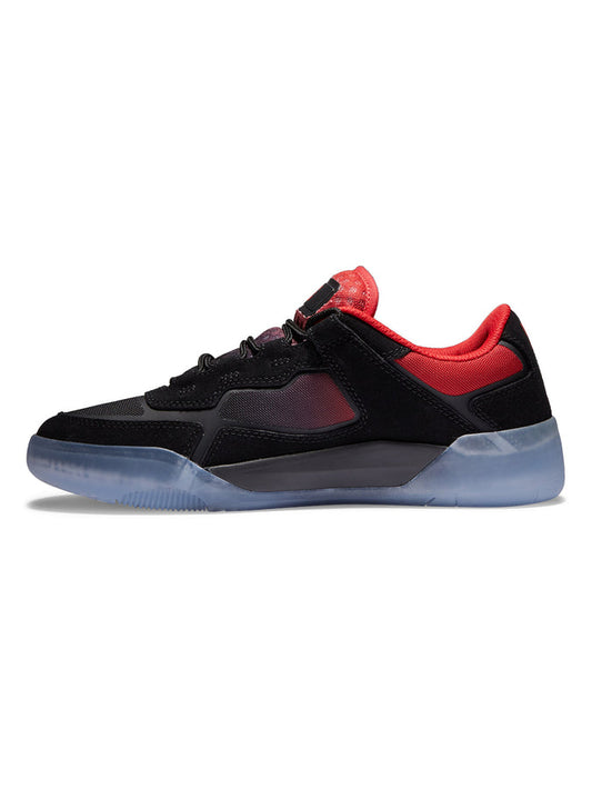 DC Shoes METRIC S Black Red Skate Sneakers