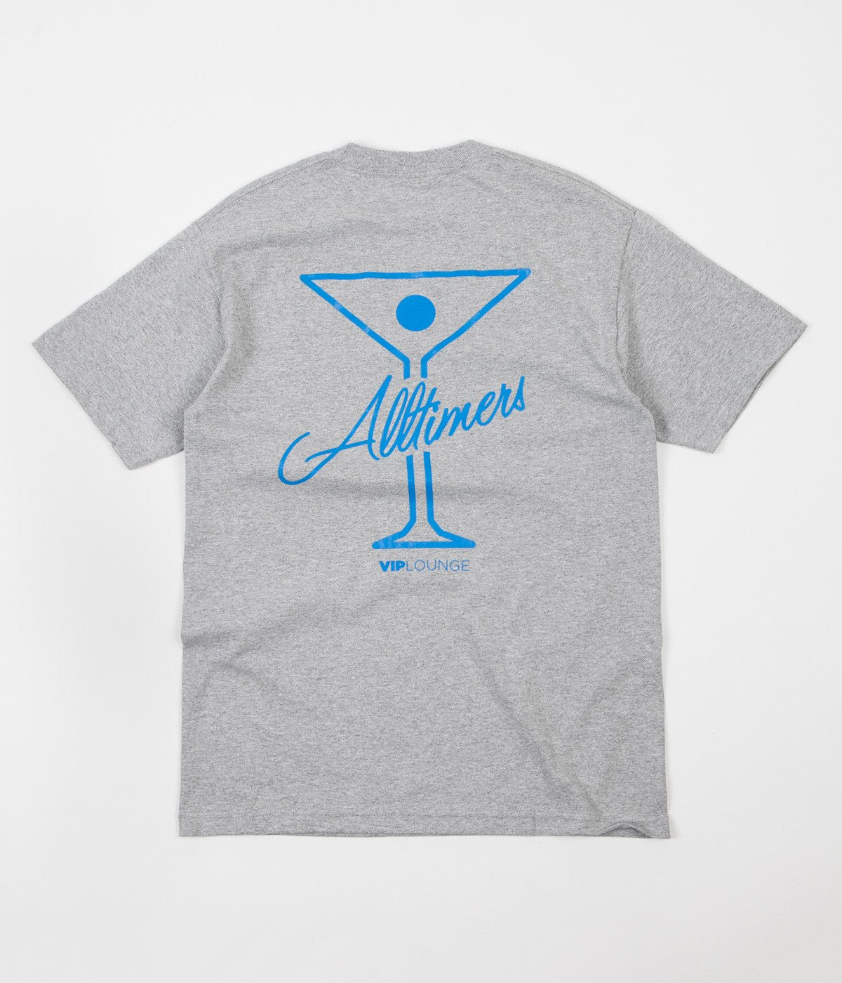 Alltimers Tee Logo Grey Blue Skateboard T-Shirt